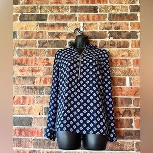 Michael Kors Blue Long Sleeve Blouse Women’s Size:M